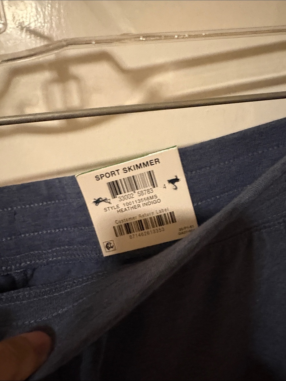 NWT Women’s Sport Skimmer Heather Indigo Shorts Size Large - Picture 2 of 3
